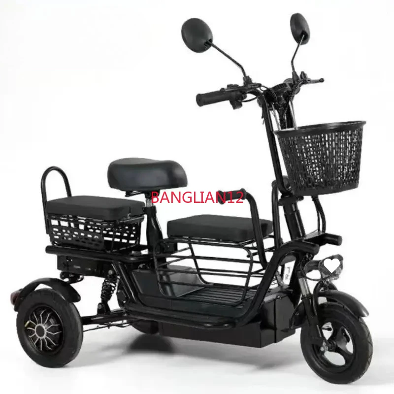 

foldable Electric tricycle small household transportation light battery car,Range of 35/70KM