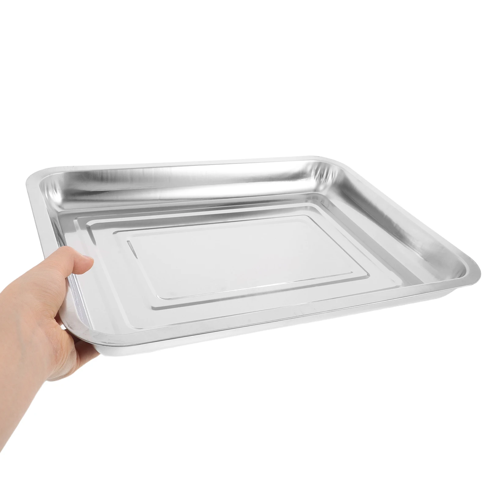 

6 Pcs Plant Seedling Tray Durable Stainless Steel Water Collection System Easy Transplantation Lightweight Garden Growing Trays