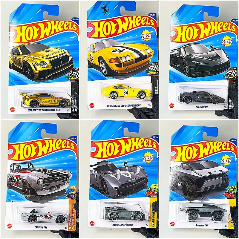

Original Hot Wheels Car Toys for Boys 1/64 Diecast Ferrari F40 365 Chevrolet Bentley Polster Porsche 911 Mcmurtry Spelling Ford 2025Q