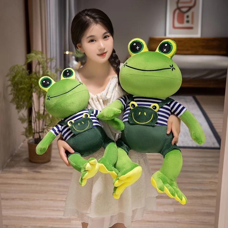 

30/40/50CM Cute Frog Stuffed Plush Toy Animal Frog Children Sleep with Soothing Doll Christmas Decoration Gifts