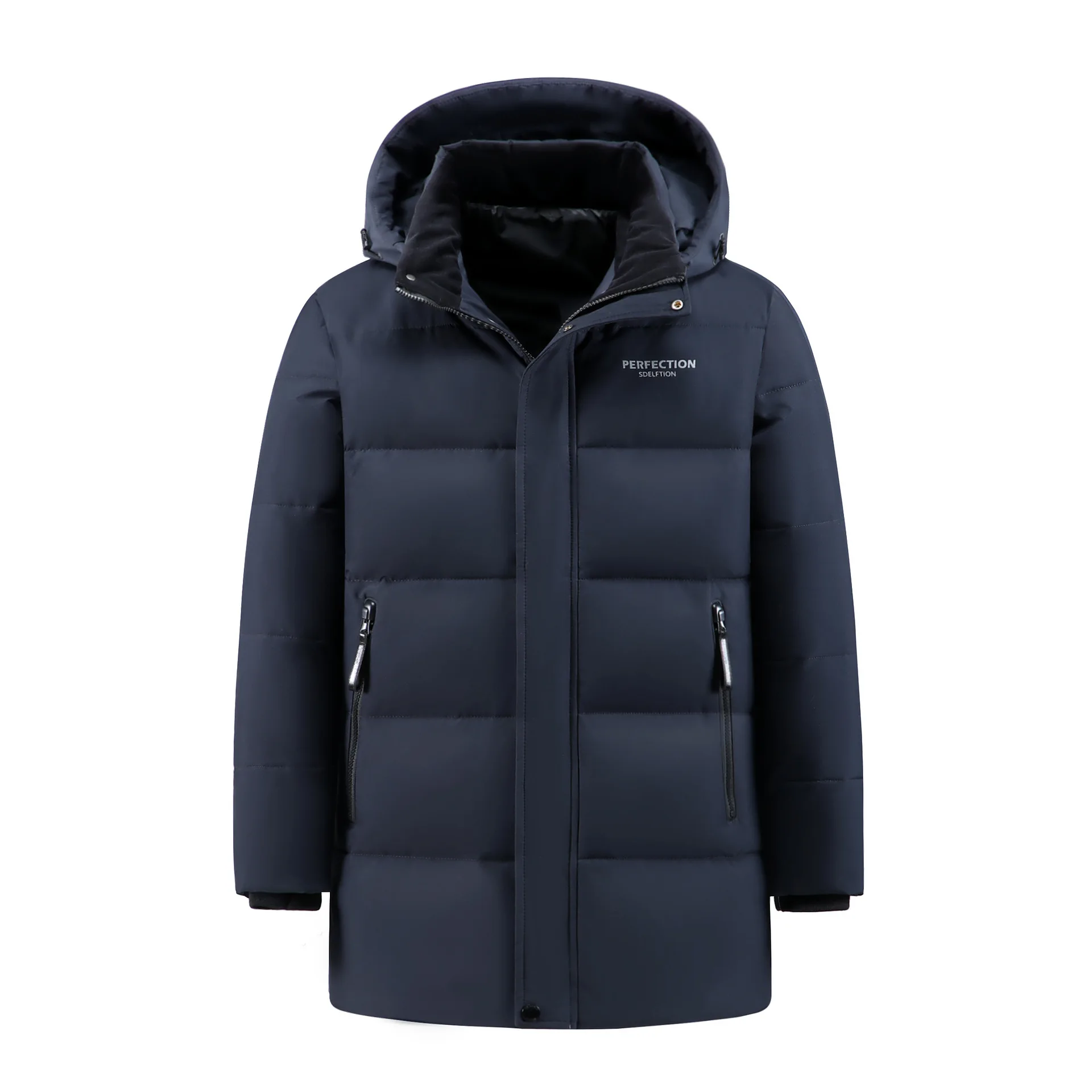 New Winter Men Hooded Down Coats Puffer Jackets White Duck Down Coats Quality Male Outdoor Windproof Winter Warm Parkas Size 5