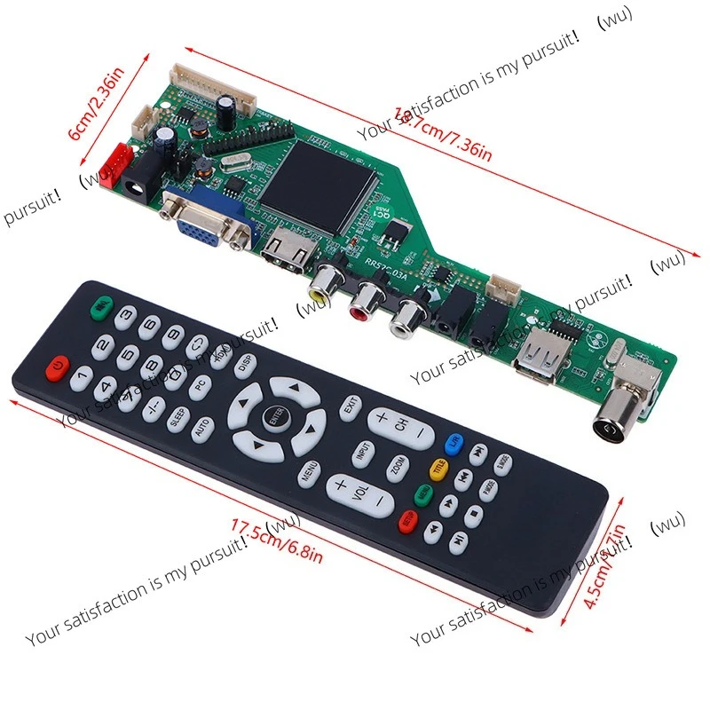 TV Driver Board RR52C.03A TV Control Driver Board DVB-T2 DVB-T Universal Scaler