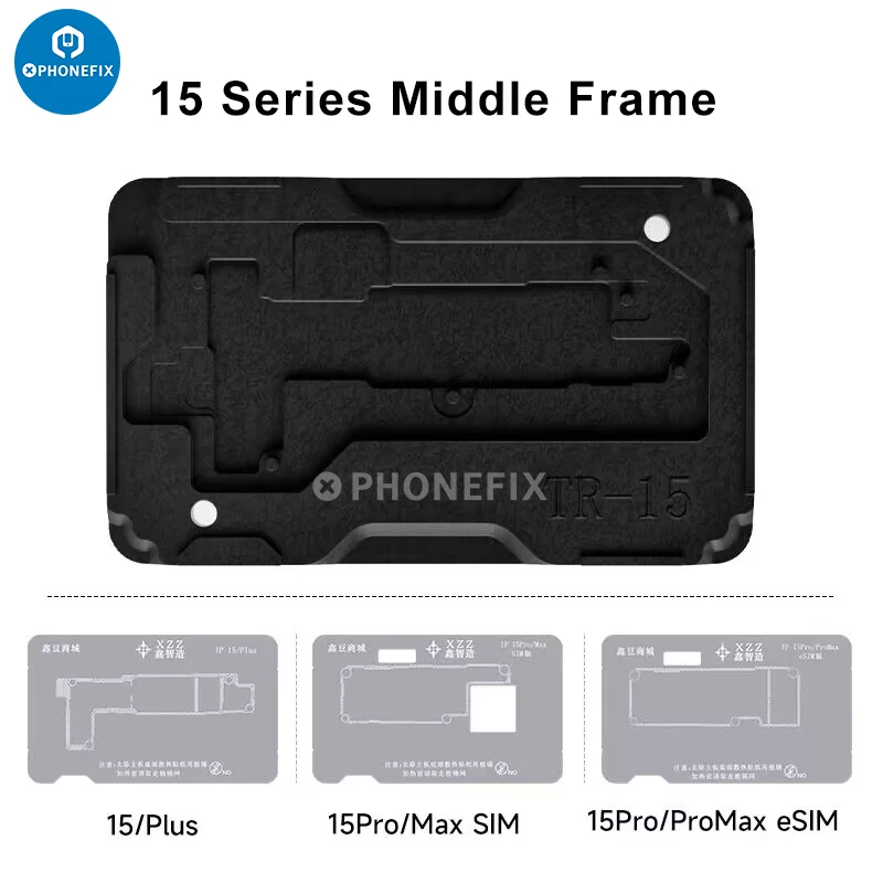 مجموعة 21 في 1 Interposer Reballing Kit XinzhiZao XZZ TR قالب القصدير للزراعة الإطار الأوسط BGA Plant Tin Platform 3D BGA Reballing Stencil لهاتف iPhone X إلى 15 Pro Max إصلاح لحام اللوحة الأم