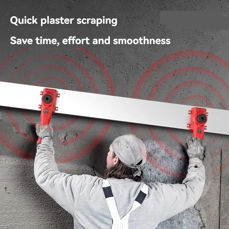 A Large-capacity lithium battery vibrating leveling ruler, electric concrete leveling ruler, stainless steel wall leveling machi