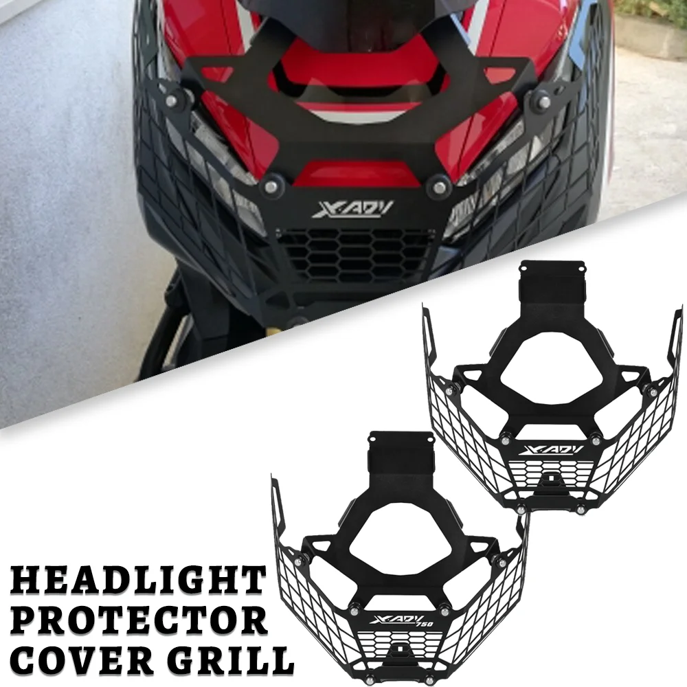 Motorcycle XADV750 X-ADV750 For Honda XADV X-ADV 750 2017 2018 2019 2020 Headlight Shield Protector Headlamp Grill Cover Guard