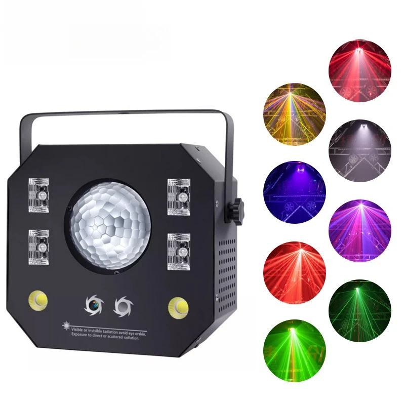Kaleidoscope Laser Magic Ball Light LED Four-in-One Stage Light