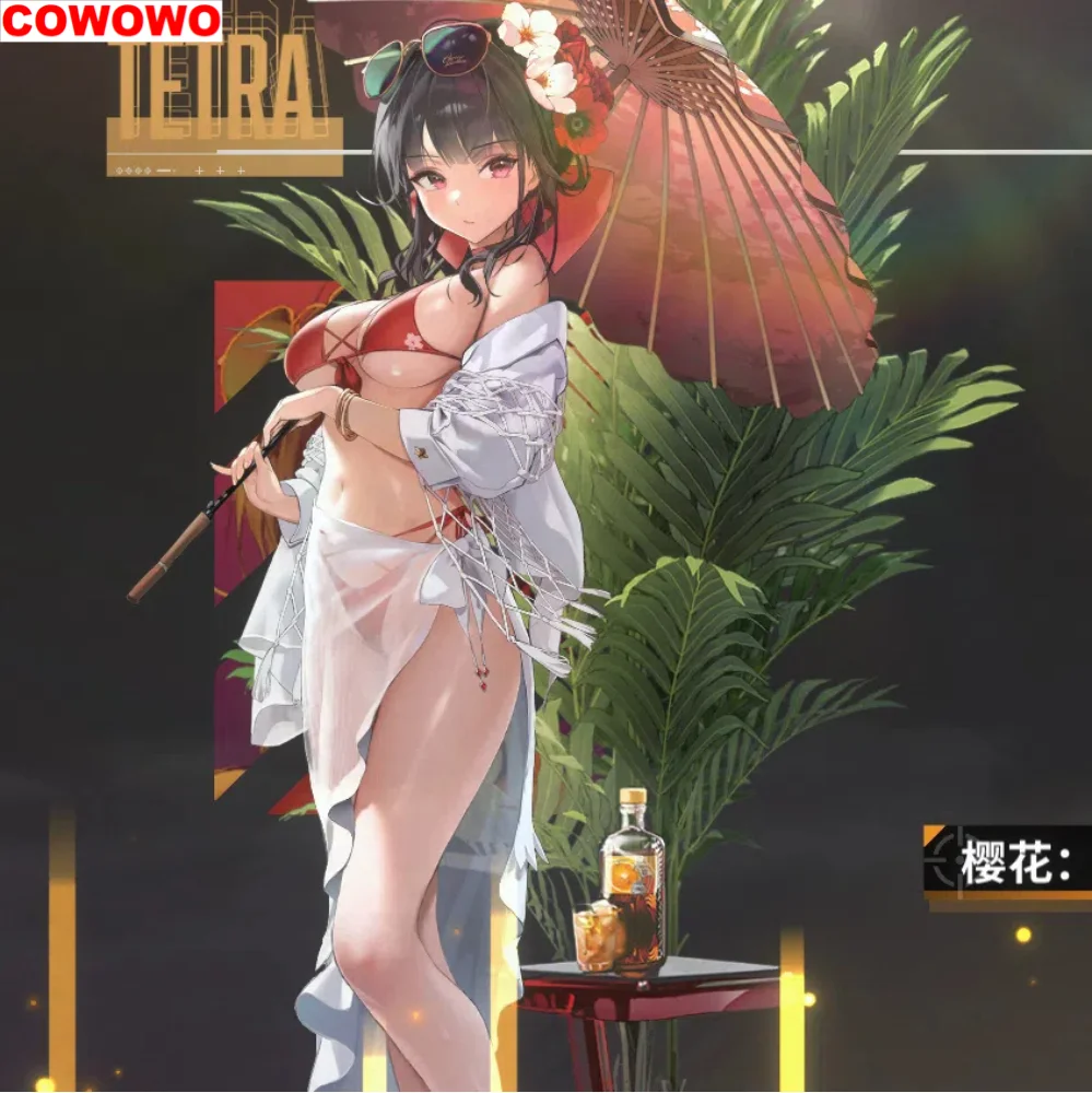 Goddess Of Victory: Nikke Cherry Blossom Swimsuit Customize Cosplay Costume Cos Game Anime Party Uniform Hallowen Play Role