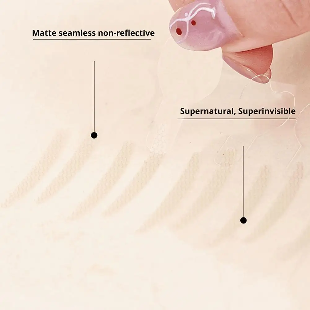 120 ชิ้นที่มองไม่เห็นสติกเกอร์ตาสองชั้น - กันน้ํา Natura ยาวนานด้วยเครื่องมือรูปหัวใจ, สติกเกอร์เปลือกตาโปร่งใส