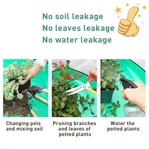 Thảm vườn gấp không thấm nước, miếng chậu bầu cho cấy ghép hoa hỗn hợp đất 12 Làm vườn bán hàng chính hướng tới - 3