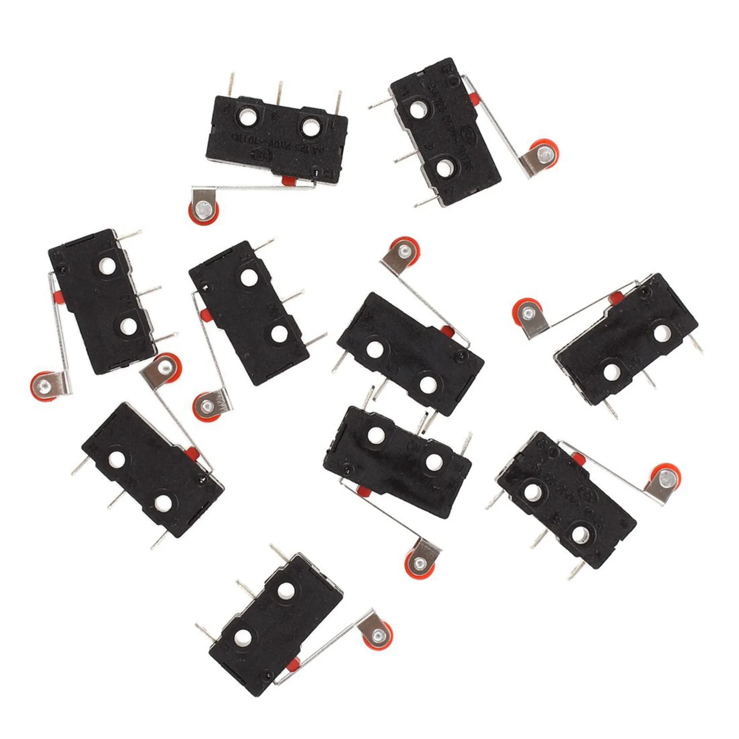 A003 1 Pcs 220V AC Coil DPDT Power Relay 8 Pin W PTF08A Socket & 10 Pcs Mini Limit Switch Roller Lever Arm