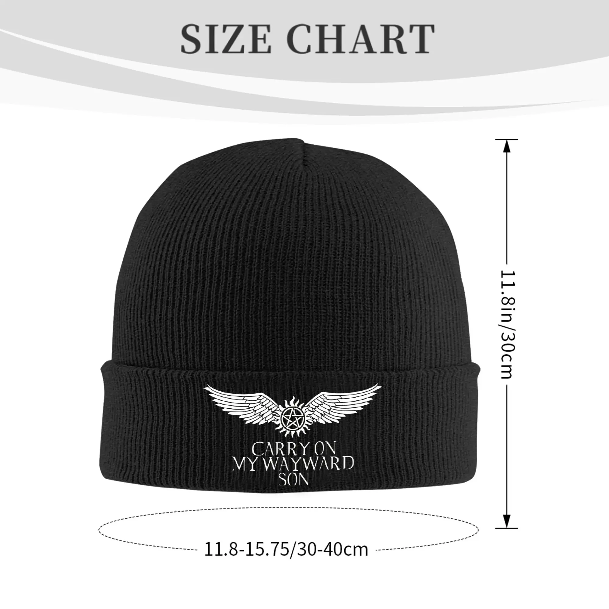 Supernatural Wing Hat Autumn Winter Beanies New Dean Sam Cap Men Women Acrylic Knitted Hat