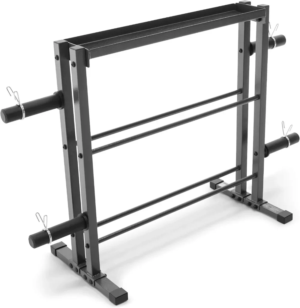 Combo Weights Storage Rack for Dumbbells, Kettlebells, and Weight Plates DBR-0117 gray 18.00 x 36.00 x 54.00 inches