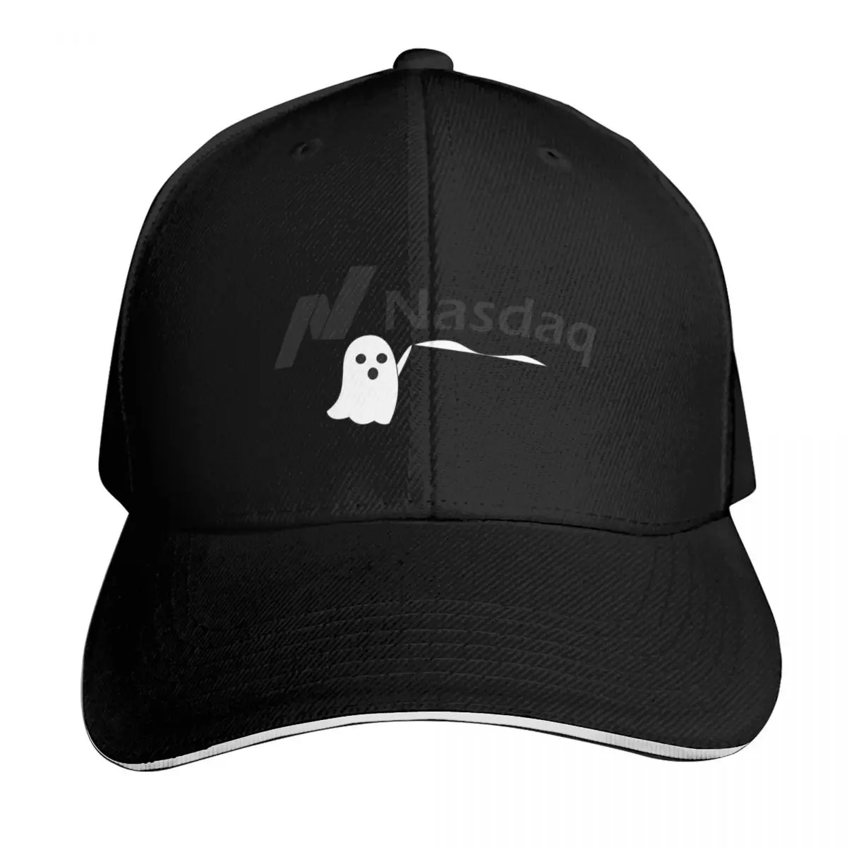 

Nasdaq Ghost Baseball Cap foam party Hat Fashion Beach Wild Ball Hat Sunscreen Women Men's