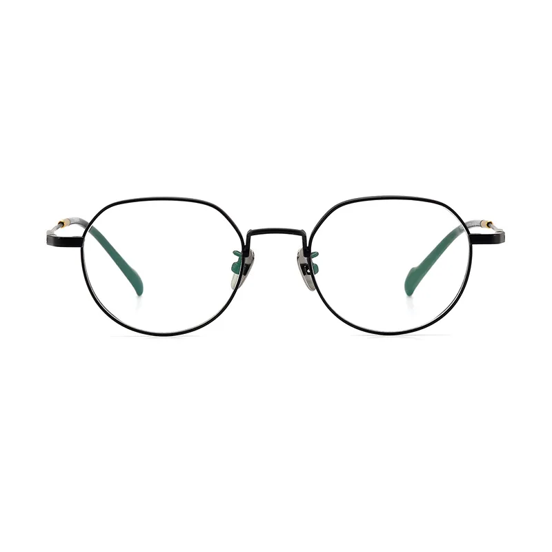 Luxus Männer reine Titan Brillen fassungen Retro polygonale Brillen Frauen optische Brillen fassungen koreanische Marke Design