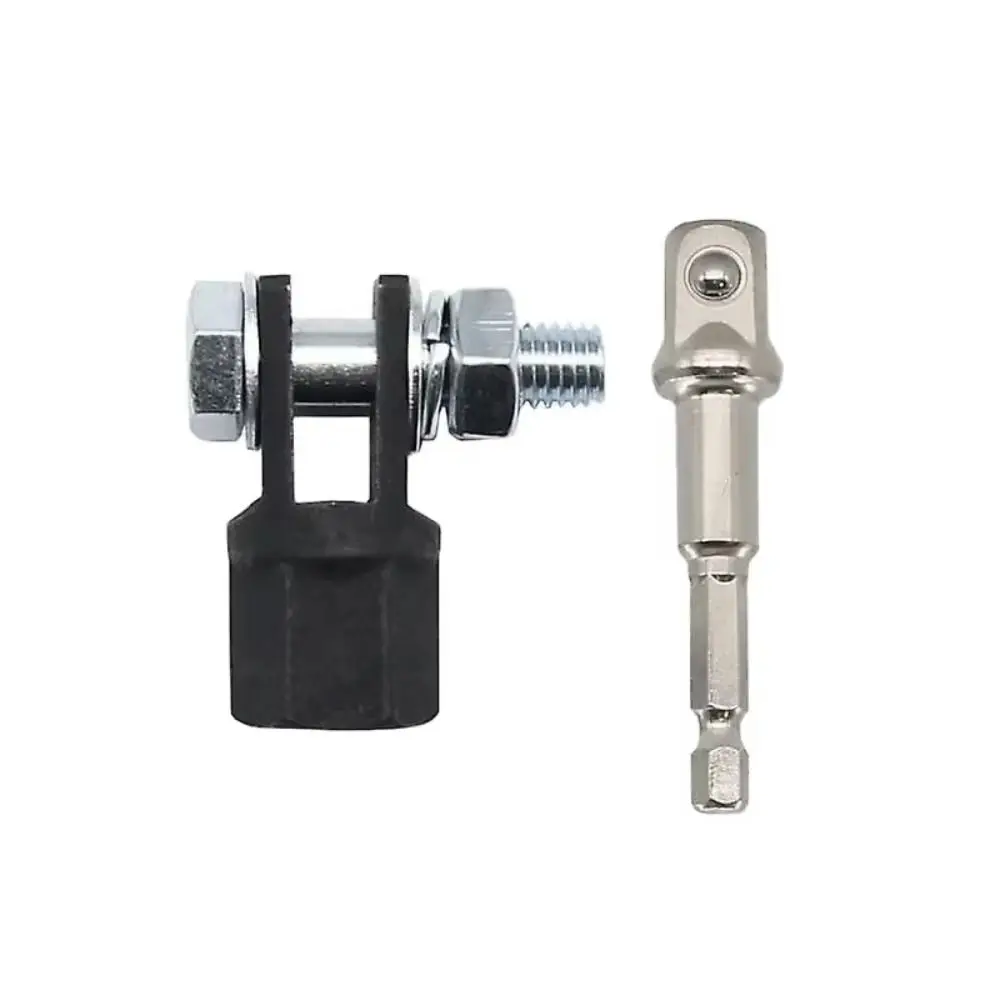 Useful 1/2 Inch Jack Adapter Steel Double Hole Adapter Wrench Tool Impact Resistant Adapter Drill Adapters Automotive