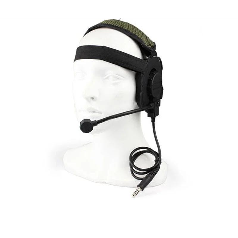 Tactical Shooting Headset, Airsoft Combat Headphone, Uso com PTT, Proteção de ouvido, Caça Fones De Ouvido