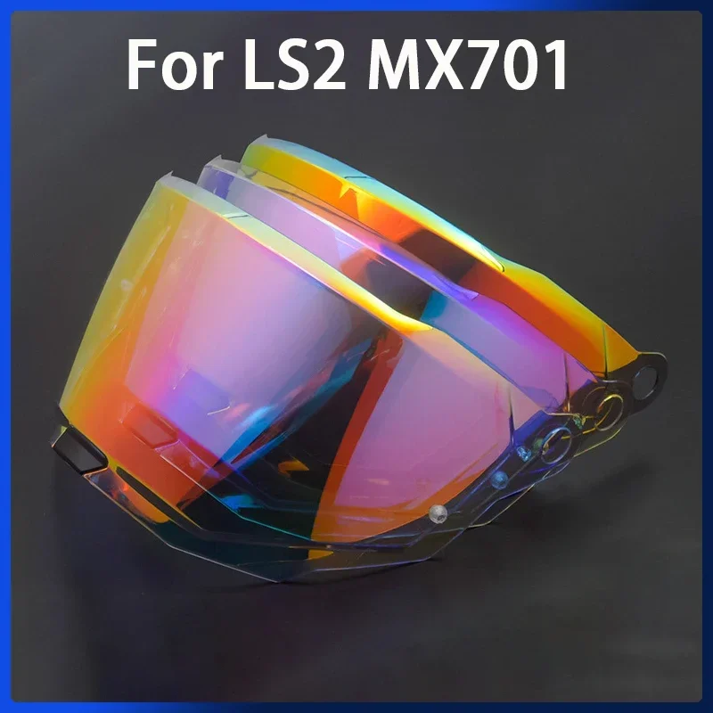 خوذة دراجة نارية قناع كامل الوجه لـ LS2 MX701 UV المضادة للخدش حاجز الرياح نظارات قناع موتو اكسسوارات MX701