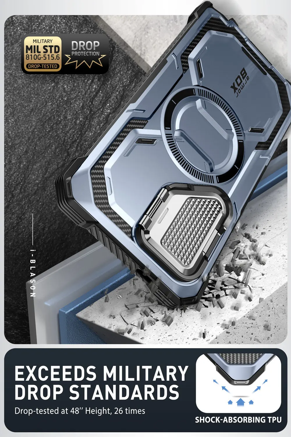 For Samsung Galaxy S24 Ultra Case (2024 Release) 6.8 inch I-BLASON Armorbox Full-Body Rugged Case with Built-in Screen Protector