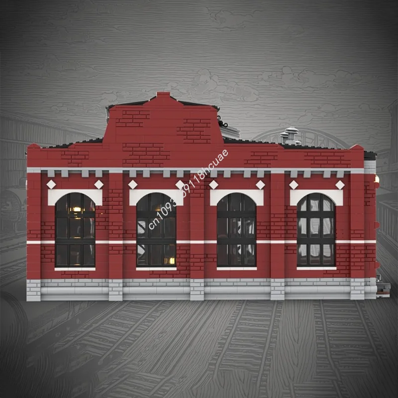 3927 Uds. MOC Roundhouse modelo bloques de construcción Modular niños ladrillo idea educativa juguetes montar regalos de navidad