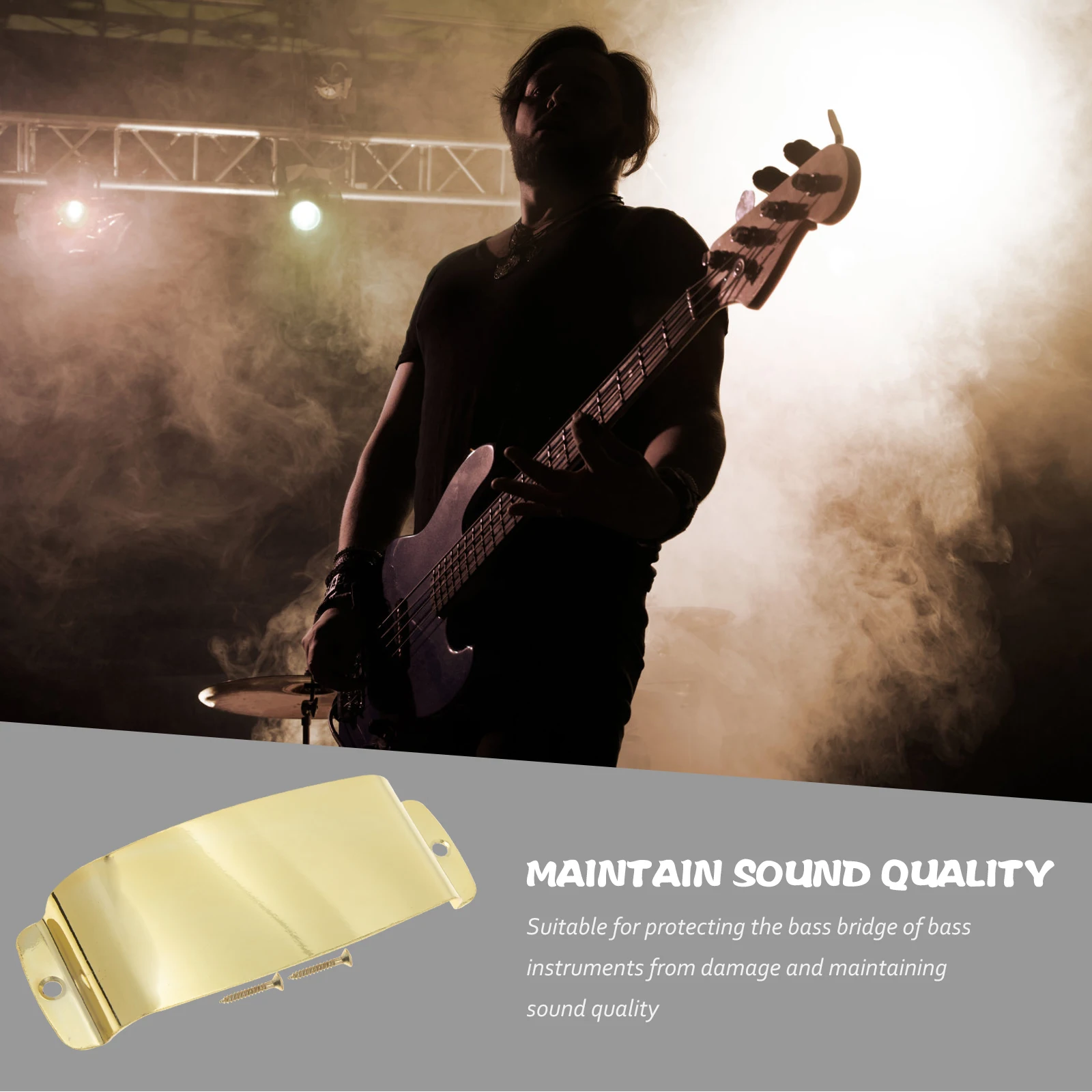 

Bass Bridge Protective Cover Professional Pickup Guitar Durable Precision Parts