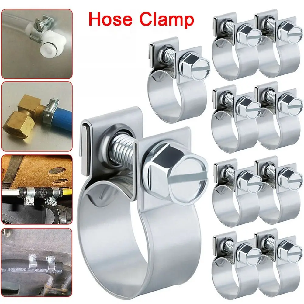 Fixing Tool Hose Clamp Assortment Kit Pipe Fittings Pipe Clip Fixed Carbon Steel Galvanized Pipe Hoop