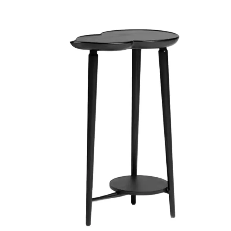 Nordic modern chipotle solid wood flower table new Chinese high-end ash wood living room floor rack incense table coffee table