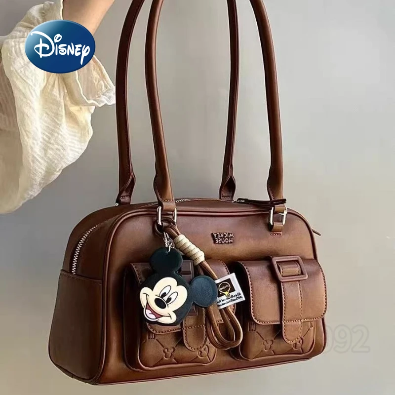 Disney Mickey New Women's Handbag Luxury Brand Original Cartoon Women's Shoulder Bag Large Capacity Women's Bag High Quality