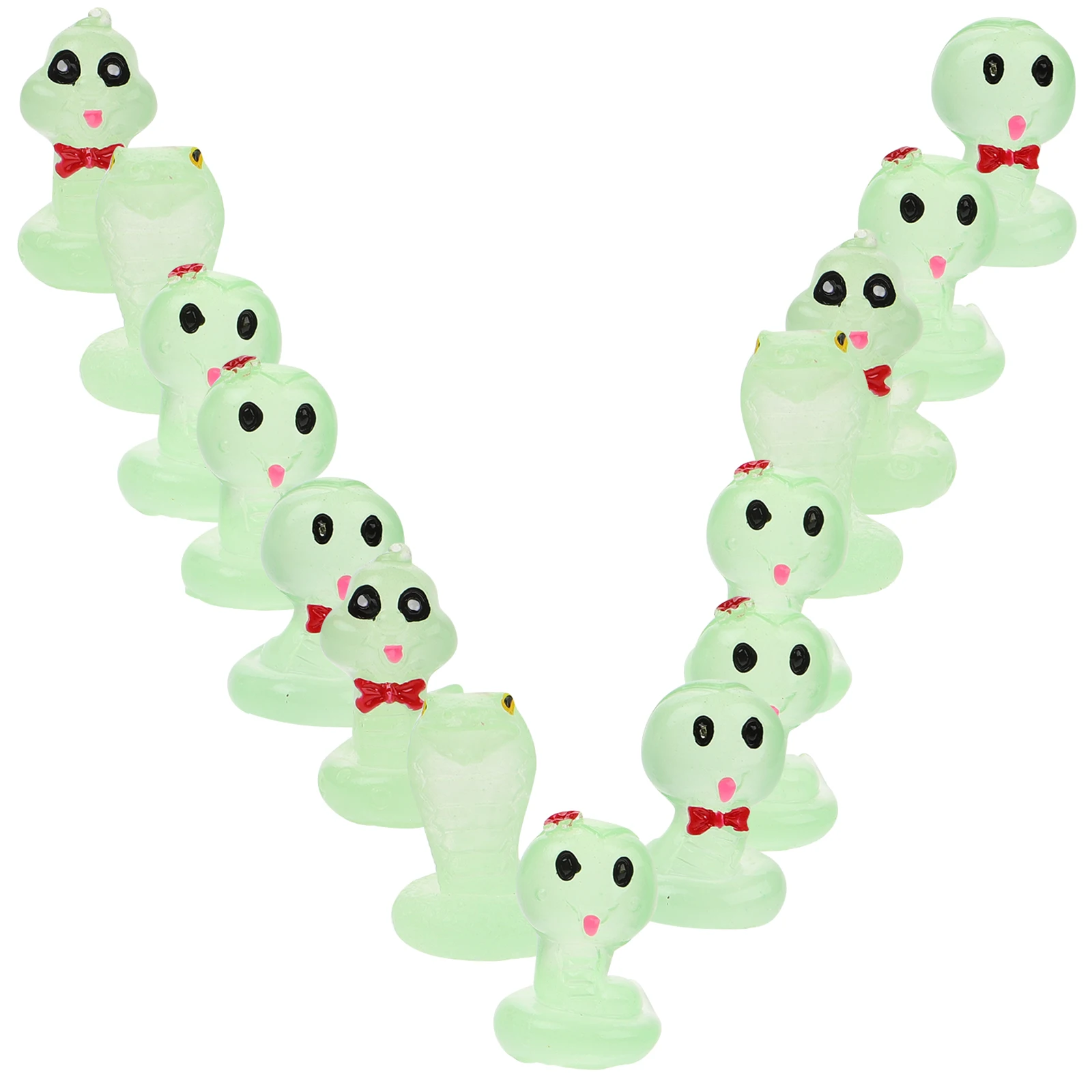 

15 Pcs Snake Figurines Resin Mini Statues Crafts Realistic Decor Micro Landscape Garden Home Yards Parks