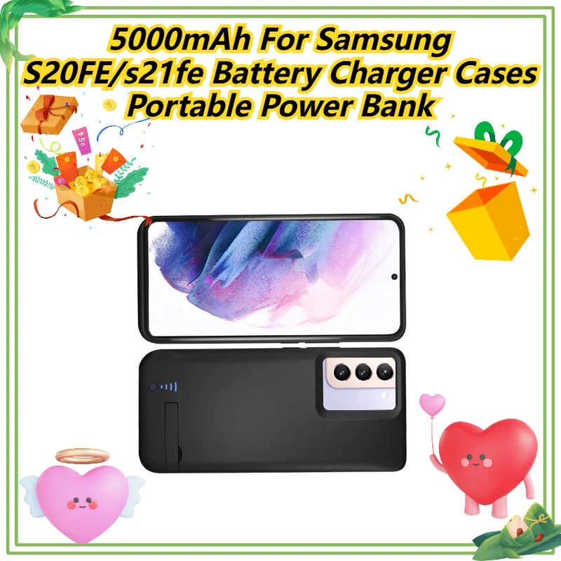 

5000mAh For Samsung S20FE/s21fe Battery Charger Cases Portable Power Bank
