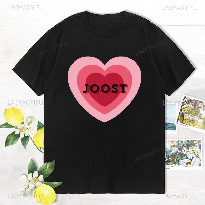 I Love Joost Klein Cotton Tshirt Novelty Fashion Tee Shirt Casual Short Sleeve O Neck T-Shirt Hip-hop Harajuku Summer Clothing