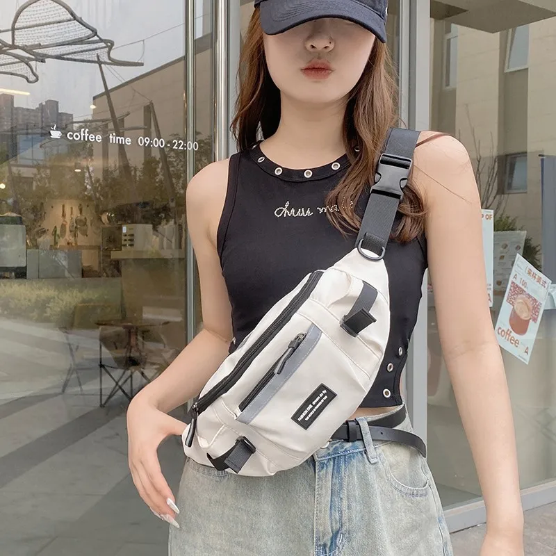 

New Trend Crossbody Chest Bag Simple Lightweight Waterproof Waist Packs Outdoor Sports Travel Versatile Shoulder Bag For Women