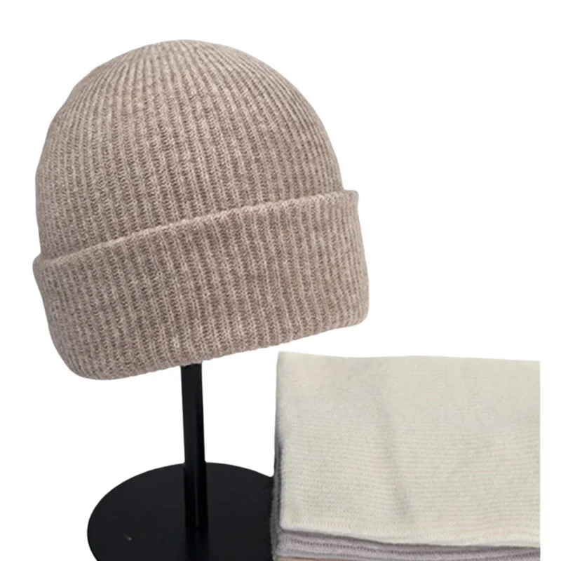 

Winter Hat Women Wool Knit Beanie Warm Accessory For Autumn Cold Weather Skiing Sports Outdoor Holiday