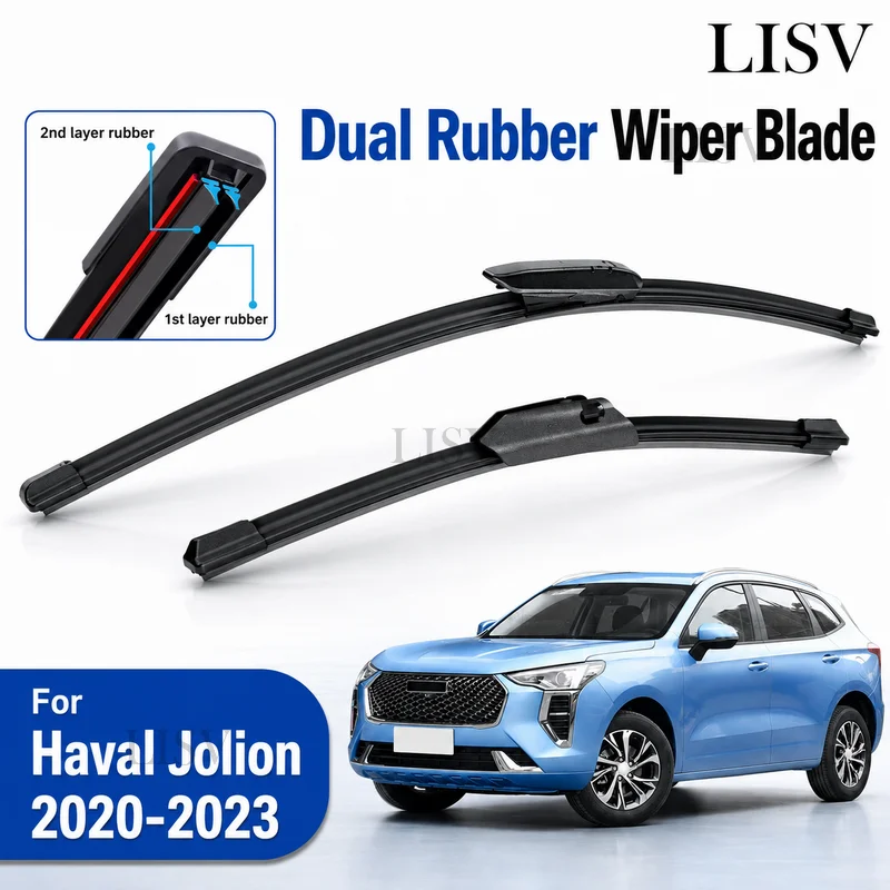 Front Wiper Blades Set For Haval Jolion Jolyon 2020 2021 2022 2023 HEV Hybrid Windshield Windscreen Window Brushes Accessories