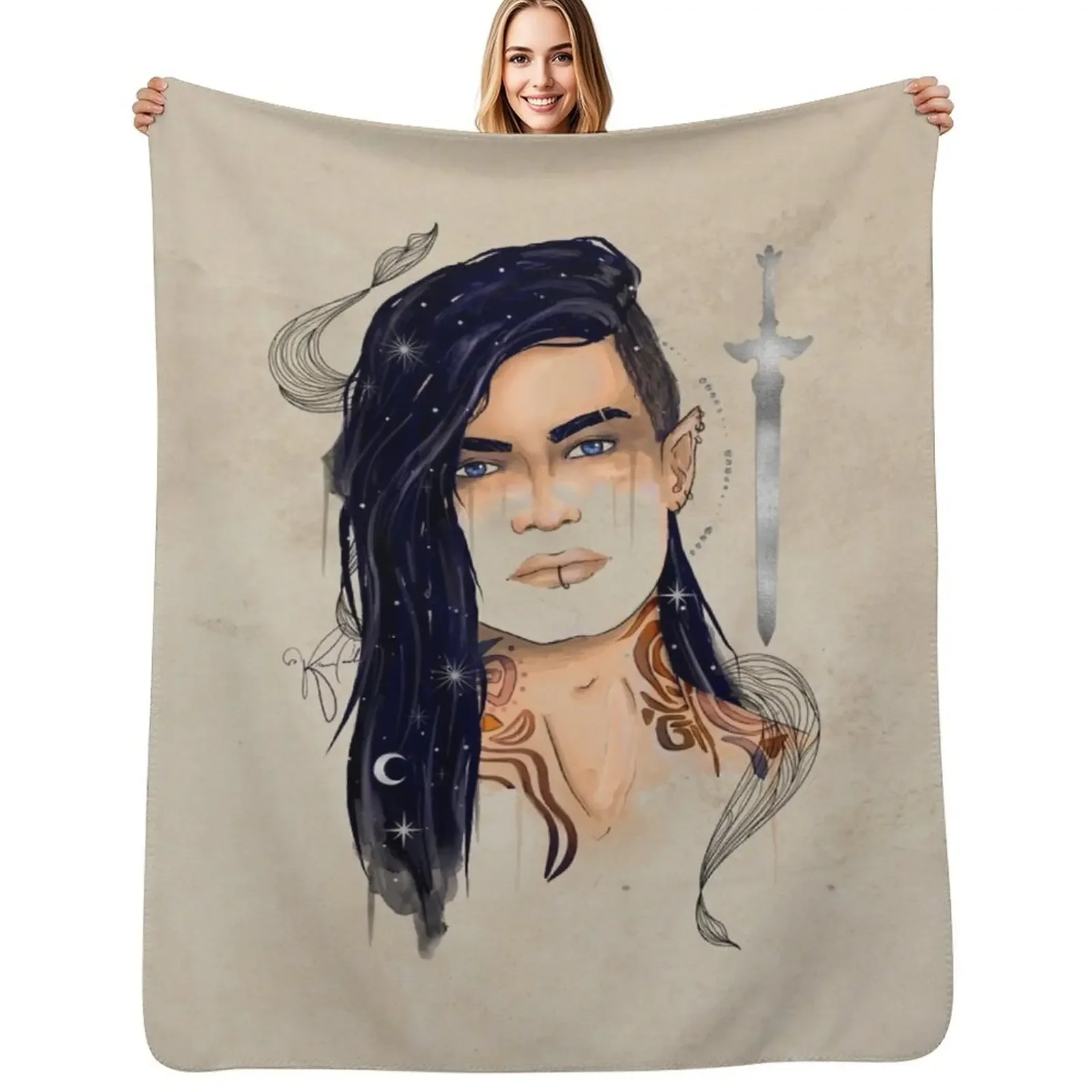 

Celestial Ruhn Throw Blanket sofa bed heavy to sleep christmas decoration Sofa Quilt Blanket