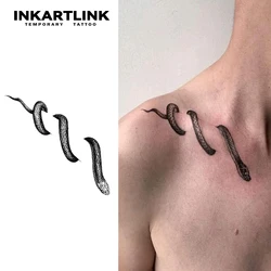Snake Temporary Tattoo,Lasts To 15 Days New Technology Magic Waterproof Semi Permanent Sticker.