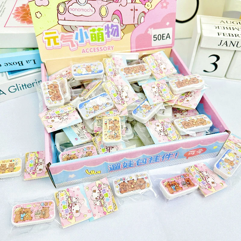 Juego de papelería en miniatura con colgante, estuche de lápices simulado, modelo de juguete de imitación, casa de juego, Mini caja de papelería realista, 5 uds.