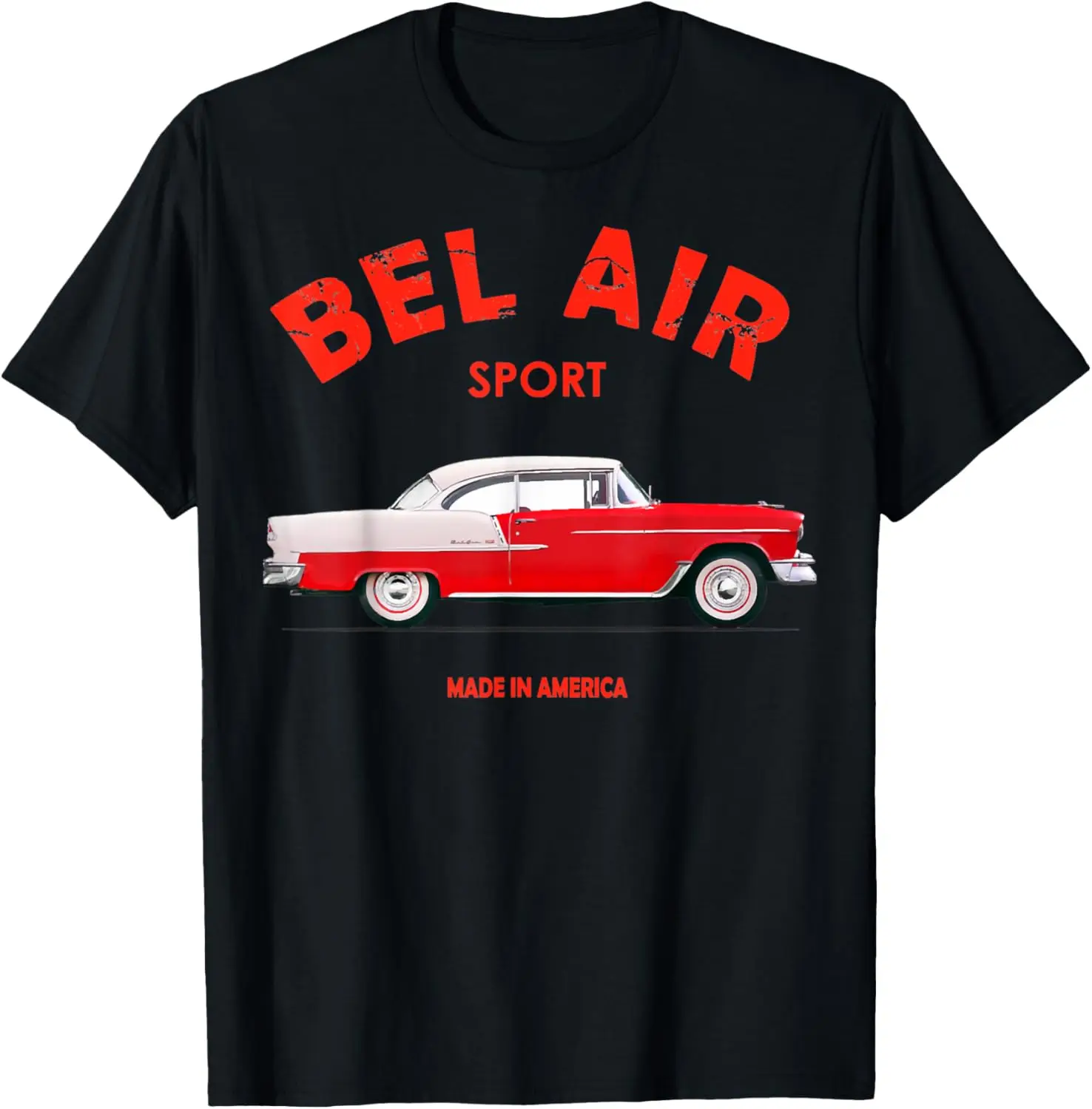 1955 55 chevys bel air sport classic vintage muscle car T-Shirt