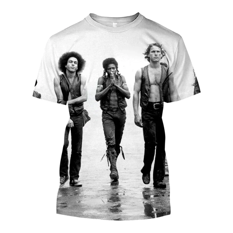 The THE WARRIORS Printed T Shirt For Men Fashion Casual O-neck Short Sleeve Top Cool Tees Harajuku Streetwear Movie T-Shirts 6XL