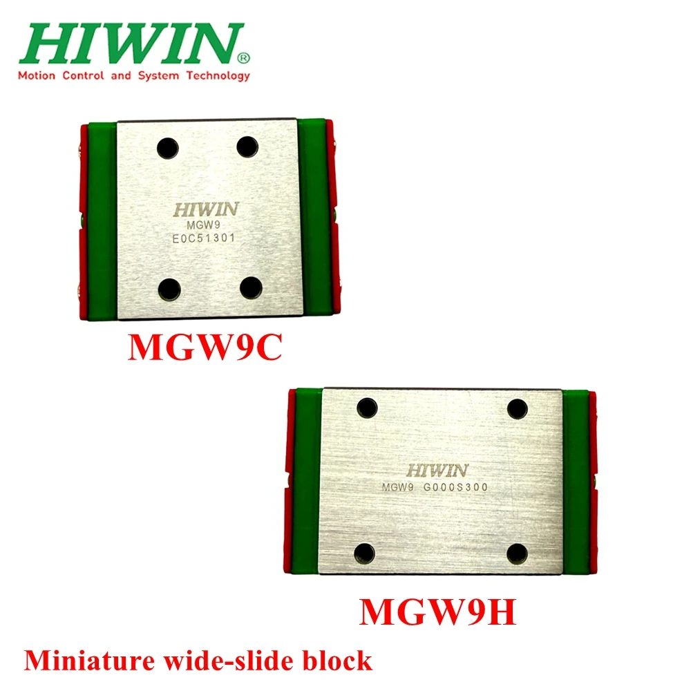 HIWIN Original Miniature Wide-Slide Linear Guide Rail Carriage MGW7C MGW7H MGW9C MGW9H MGW12C MGW12H MGW15C MGW15H for Precision