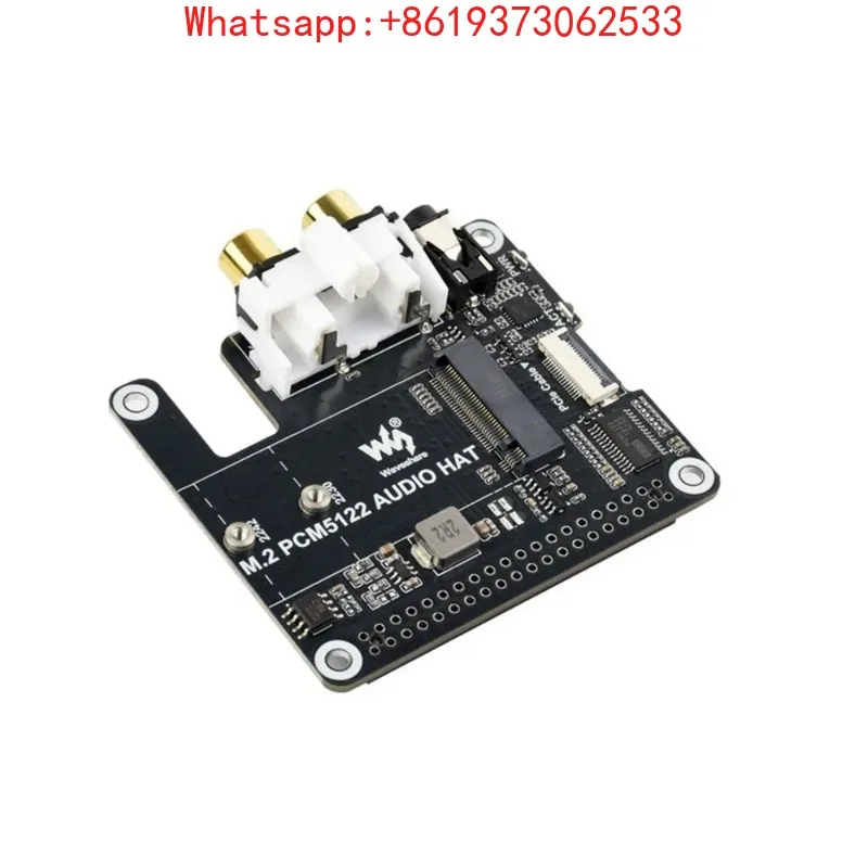 

Адаптер PCIe для M.2 HAT с поддержкой аудио I2S для Raspberry Pi, поддерживает протокол NVMe, встроенный разъем для наушников 3,5 мм