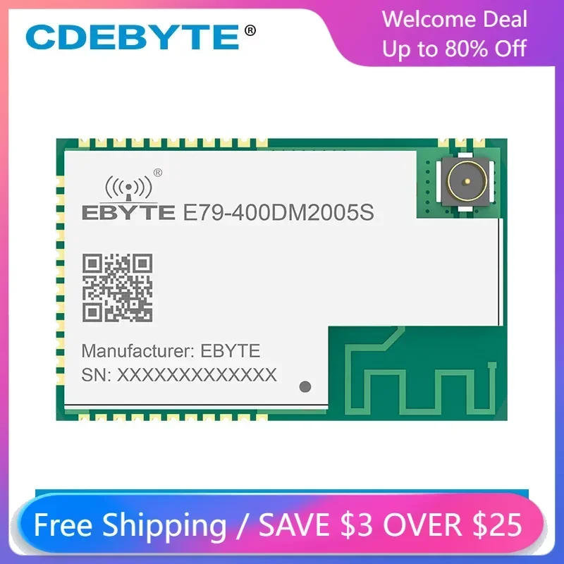 

CDEBYTE CC1352P 433 МГц 2,4 ГГц SuB-G двухдиапазонный 20 дБм/5 дБм беспроводной трансивер SoC SMD GFSK E79-400DM2005S беспроводной передатчик