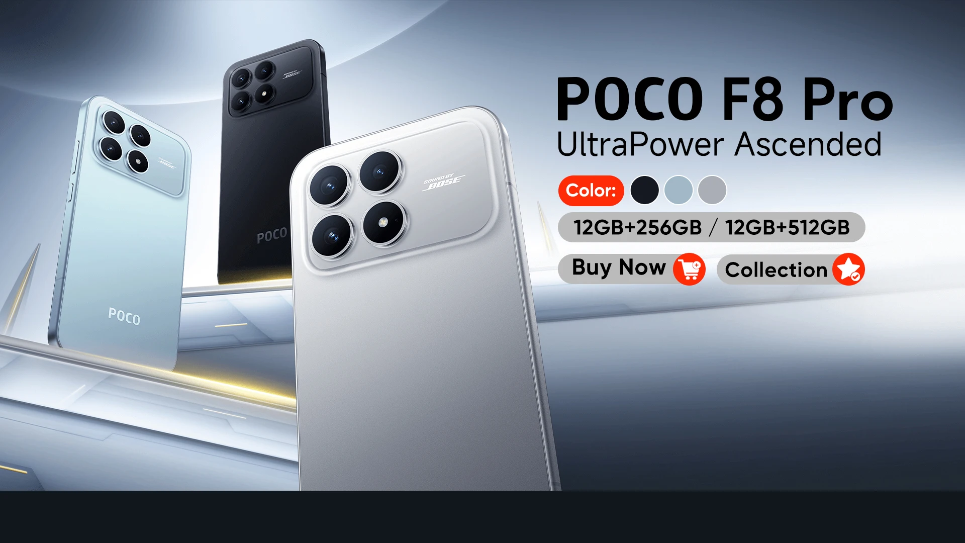 Original POCO F8 Pro Global Version 5G Smartphone Snapdragon 8 Elite 6.59" AMOLED Display 50MP 6210mAh Battery 100W HyperCharge