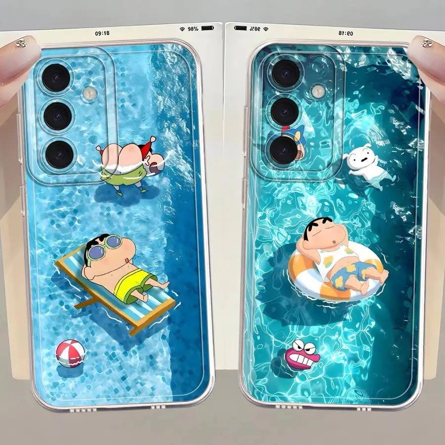 Cartoon-Jungen-Pool-Kunst-Hülle für Samsung Galaxy A56 A50 A34 A35 A14 A16 A54 A15 A25 A51 A26 A24 A55 A23 A36 A13 A52 A31 A33 A52