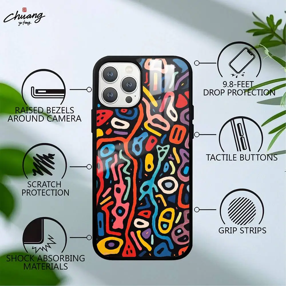 حافظة هاتف كارتونية لطيفة Ti-Linges لهاتف 17 12 13 14 15 16Pro Max mini Plus مرآة بلوري