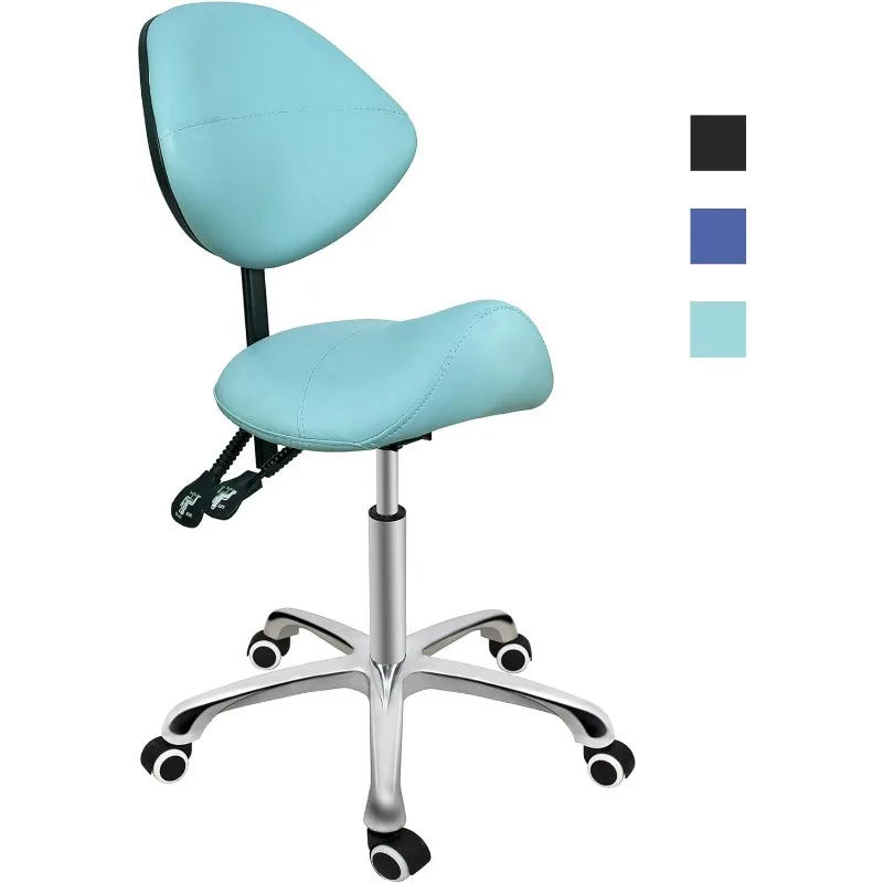 

Grace&Grace Professional Saddle Stool Series Hydraulic Swivel Comfortable Ergonomic with Heavy Duty Metal Base