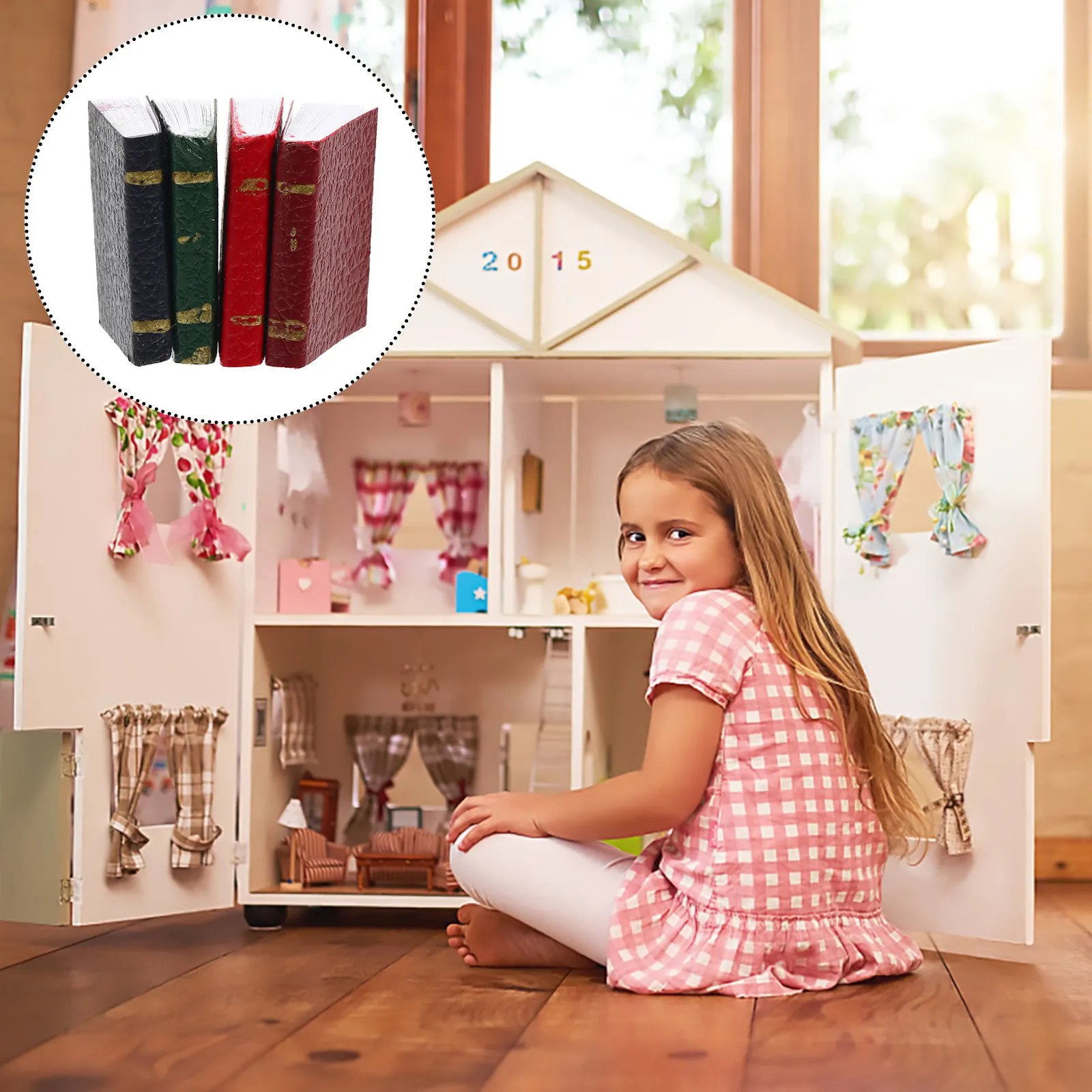 12 Pcs Miniatures Books Model Dollhouse Notebook Ornament Decoration for Decors