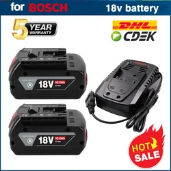 Neu für bosch authentische 18v 10ah Lithium-Ionen-Batterie gba 18v 10ah 18v profession elle gba gsr gsb bat618 bat609 w/Fuel Guage