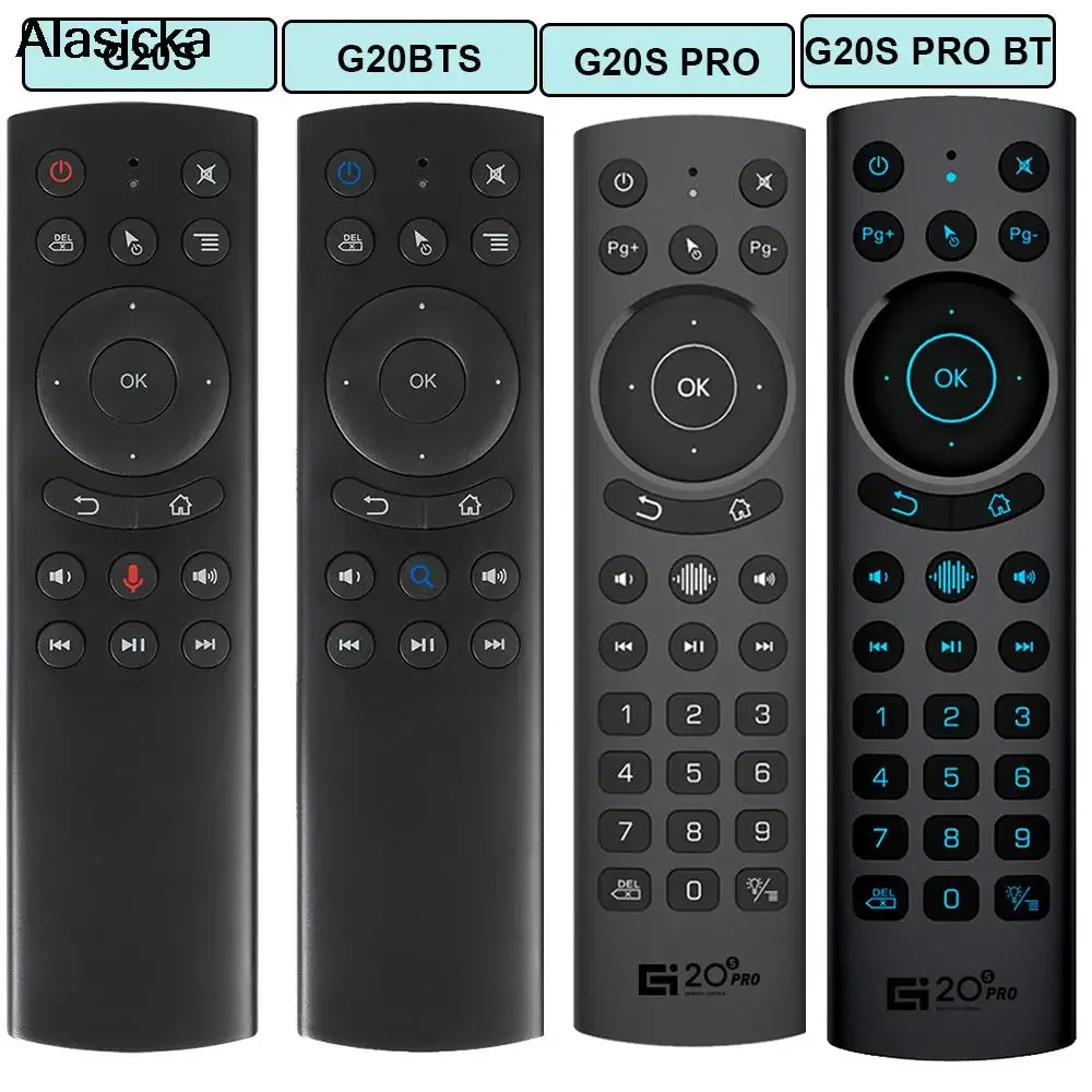 G20S PRO Inteligentny pilot głosowy 2.4G Bezprzewodowy podświetlany żyroskop BT5.0 Air Mouse Nauka na podczerwień dla Android TV Box G20 BTS Plus