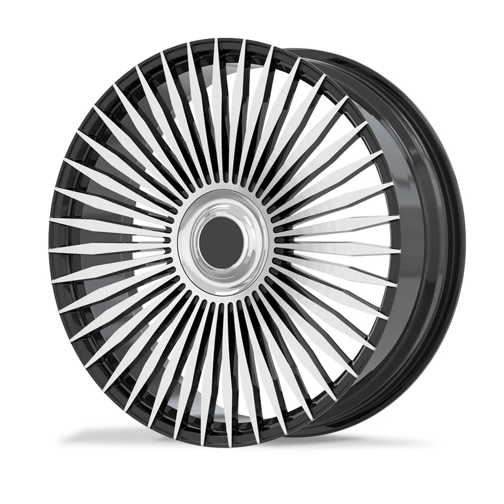 OEM Factory Design And Production Of 6061 Forged Rims 18-22 Inch 4/5/6 Holes Black Machined Multi Spoke Passenger Car Wheel Rim