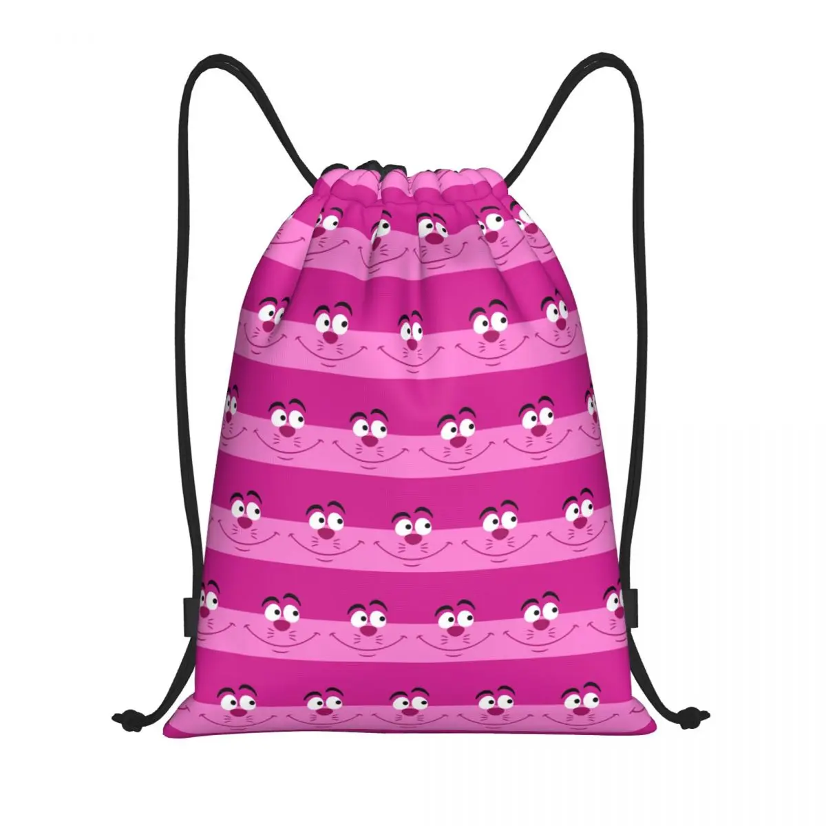 

Custom Cheshire Cat Drawstring Backpack Bags Women Men Lightweight Cute Cat Gym Sports Sackpack Sacks for Traveling